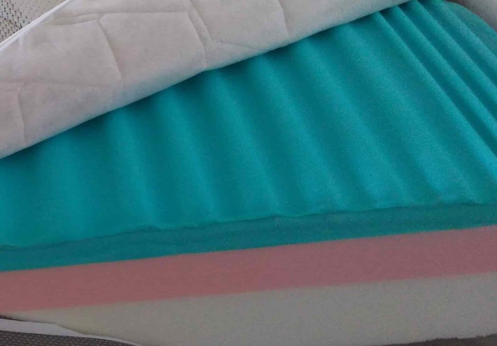 Materasso In Gommapiuma Per Culla 85x43cm - Traspirante, Anallergico | Fodera Lavabile, Resistente All'Acqua - Foto 7